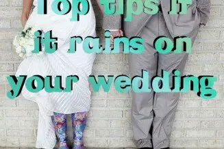 Tips if it rains on your wedding day